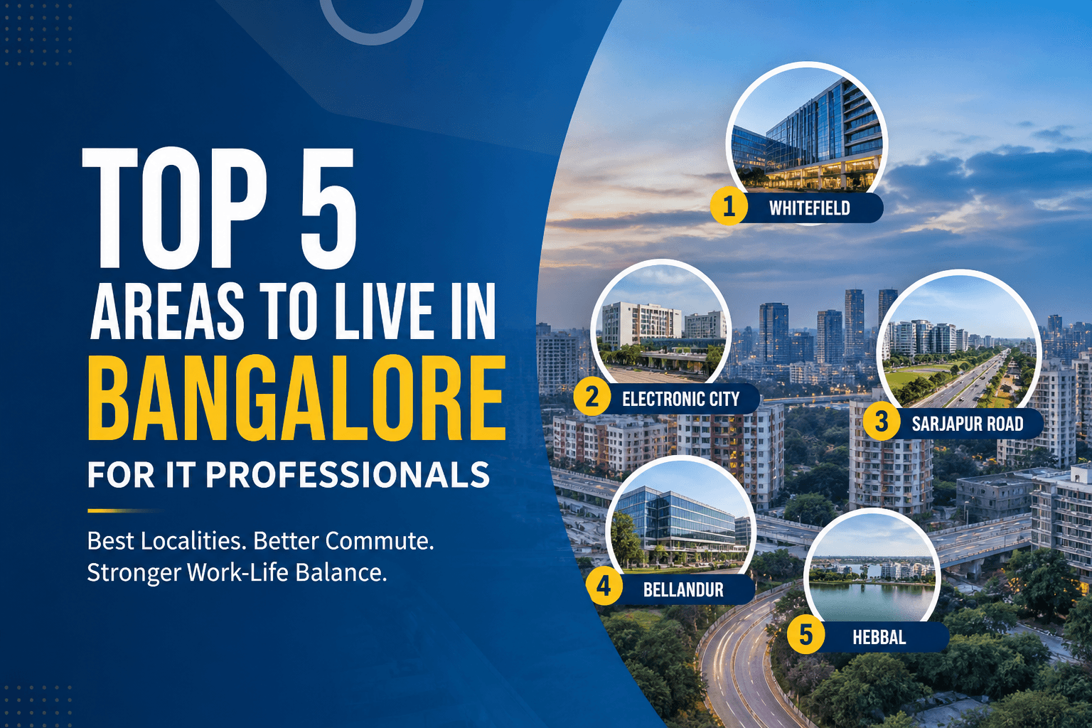 Top 5 Areas to Live in Bangalore for IT Professionals